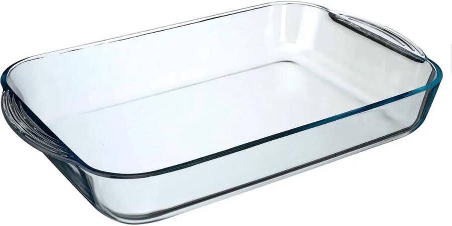 Secret de Gourmet Ovenschaal rechthoek Transparant glas 40 x 25 cm 6 liter Ovenschalen