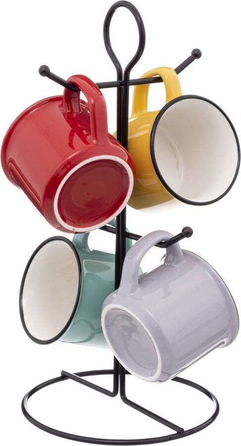 Secret de Gourmet Porseleinen bekers HAPPY POP + standaard 140 ml