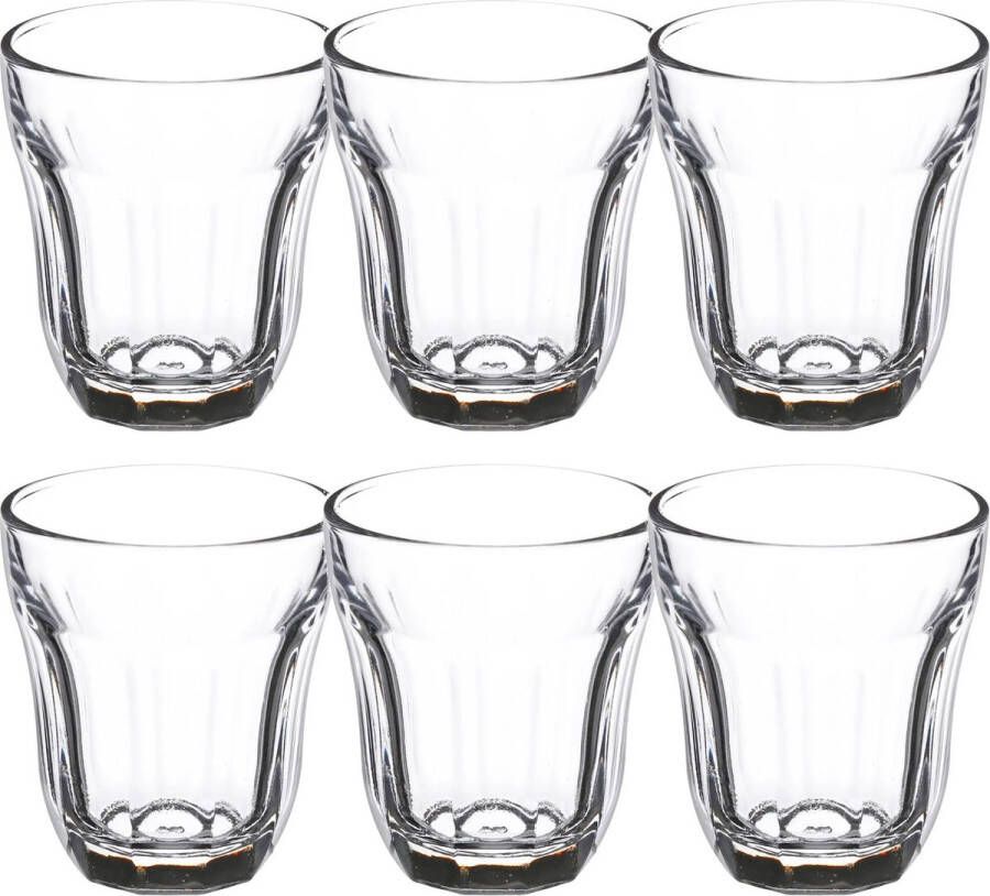 Secret de Gourmet Set van 12x stuks water sap glazen Enzeau 210 ml van glas Drinkglazen Waterglazen