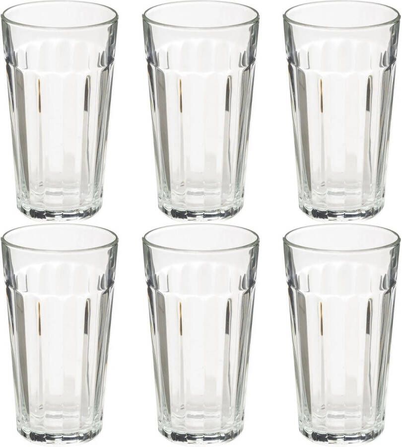Secret de Gourmet Set van 12x stuks water sap glazen Lorenz 350 ml van glas Drinkglazen Waterglazen
