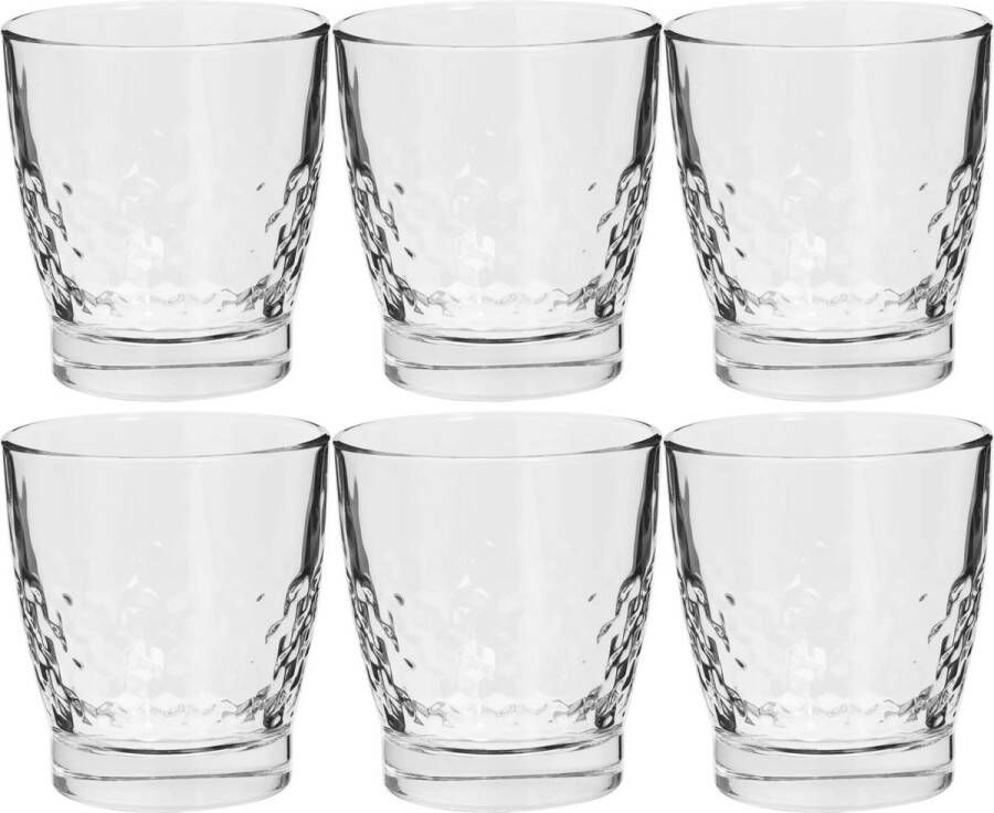 Secret de Gourmet Set van 12x stuks water sap glazen Pietr 310 ml van glas Drinkglazen Waterglazen
