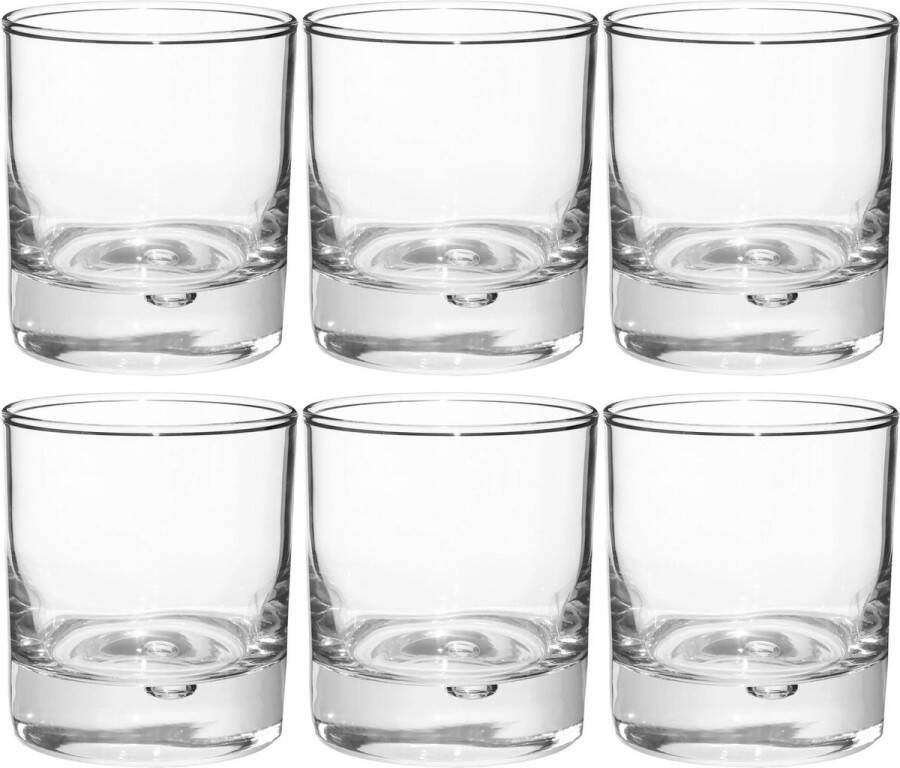 Secret de Gourmet Set van 12x stuks whiskey glazen Georgi 300 ml van glas Drinkglazen Waterglazen Tumbler