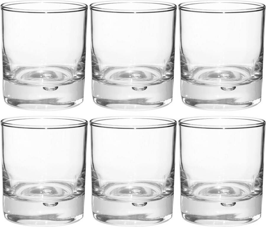 Secret de Gourmet Set van 12x stuks whiskey glazen Georgi 300 ml van glas Drinkglazen Waterglazen Tumbler