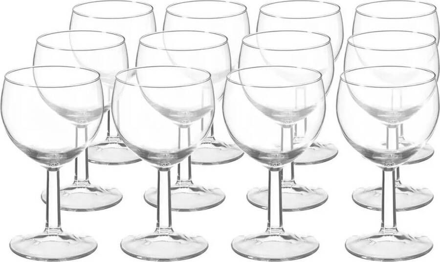 Secret de Gourmet Set van 12x wijnglazen voor witte wijn Fiona 190 ml van glas Wijn glazen