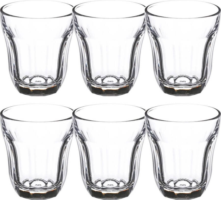 Secret de Gourmet Set van 18x stuks water sap glazen Enzeau 210 ml van glas Drinkglazen Waterglazen