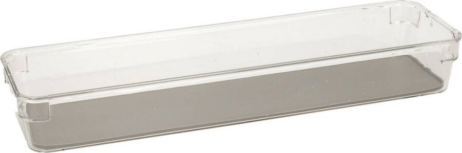 Secret de Gourmet Set van 2x stuks kunststof ladekast keukenspullen kantoor vakjes sorteerbakjes 32.5 x 9 x 4.5 cm