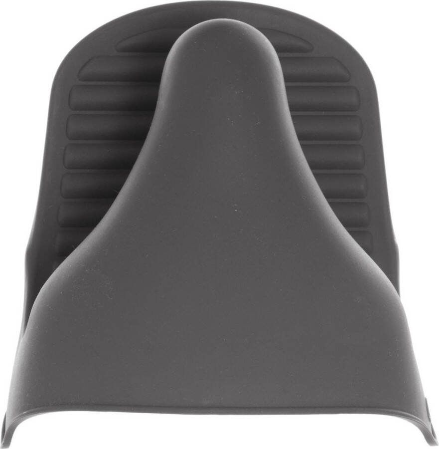 Secret de Gourmet Siliconen ovenwant ovenhandschoen grijs 9 x 12 5 cm Pannenlap Keukenhandschoen