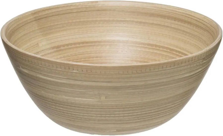 Secret de Gourmet Slakommetjes serveer schaaltjes bamboe D17 cm Saladeschalen