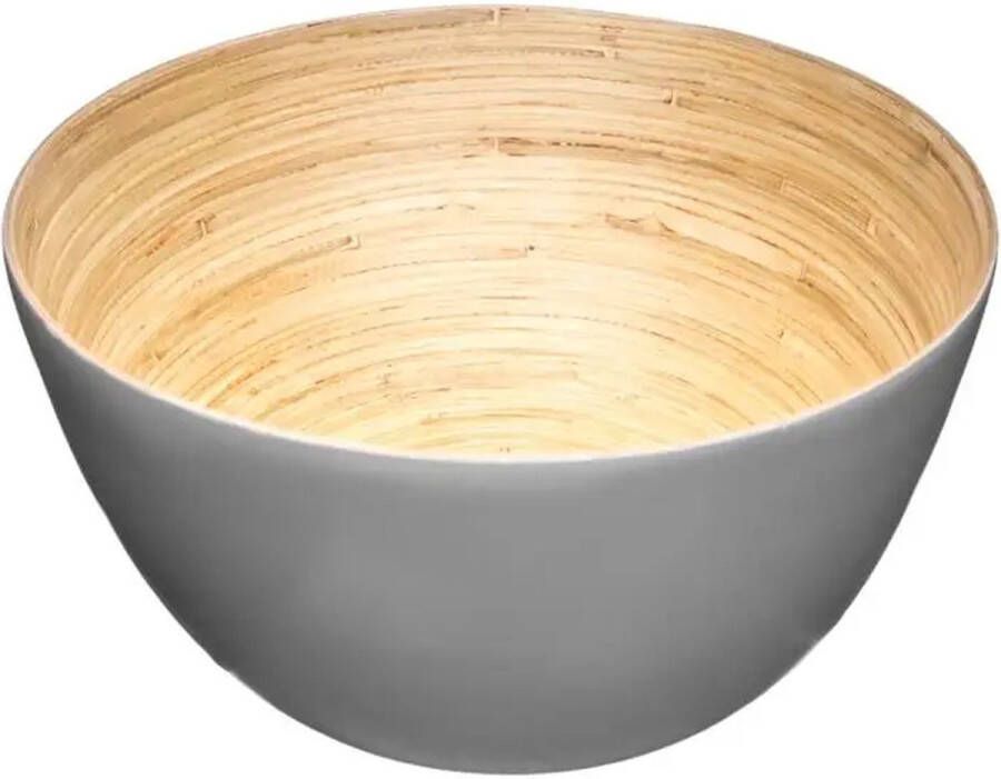 Secret de Gourmet Slakommetjes serveer schaaltjes bamboe D17 cm Saladeschalen