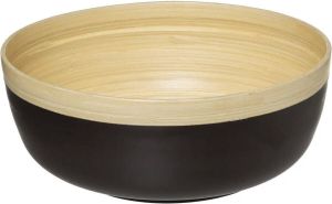Secret de Gourmet Slakom serveer schaal- Bamboe D30 cm Saladeschalen