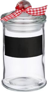 Secret de Gourmet Snoeppot voorraadpot 0 12L glas met deksel 120 ml Voorraadpotten met luchtdichte sluiting