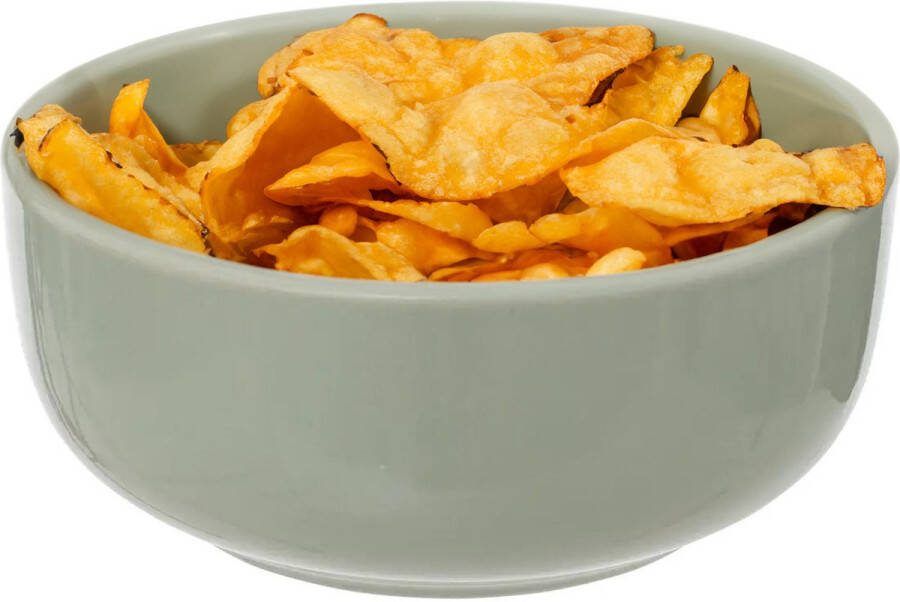 Secret de Gourmet Soepkommen schaaltjes 2x Santorini keramiek D15 x H6.5 cm mintgroen