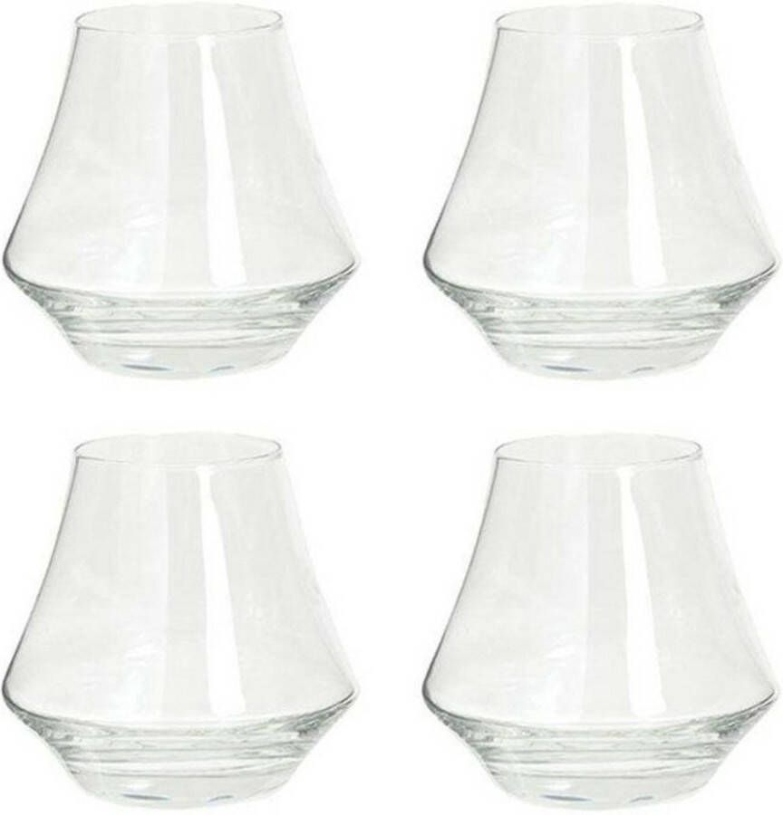 Secret de Gourmet Whisky glazen 4x transparant 290 ml Whiskeyglazen