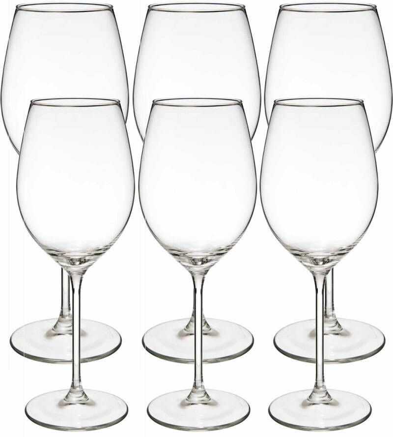 Secret de Gourmet Wijnglazen set Lina 12x voor rode en witte wijn 41 CL 54 CL Wijnglazen