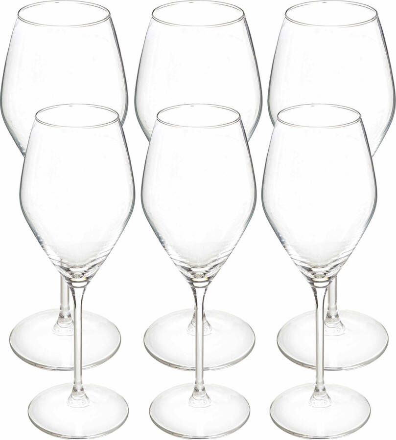 Secret de Gourmet Wijnglazen set Silvia 12x voor rode en witte wijn 34 CL 47 CL Wijnglazen
