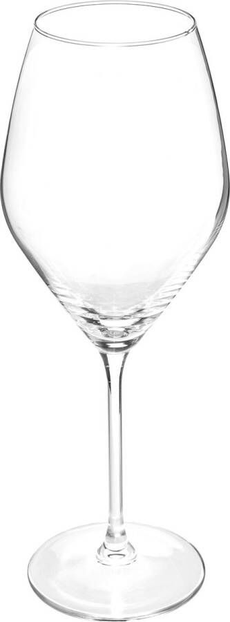 Secret de Gourmet Wijnglazen set Silvia doosje 6x stuks chique transparant glas 47 CL Wijnglazen