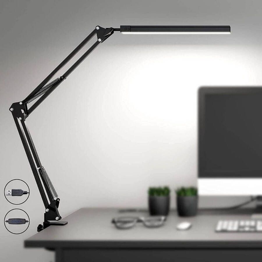 Secureproducts Skyleo Daglichtlamp Hobby Bureaulamp Dimbaar Daylight Lamp met Timer Zwart