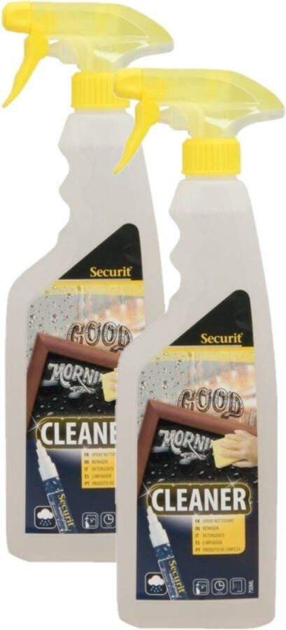 Securit 2x Flacons reinigingsspray voor krijtstift 500 ml Krijtstiften