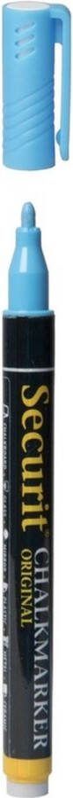 Securit Blauwe krijtstift ronde punt 1-2 mm Krijtstiften