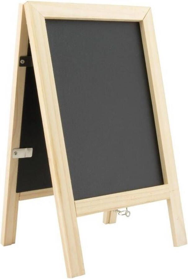 Securit Mini krijtbord tafelmodel met fotolijstje 25 cm