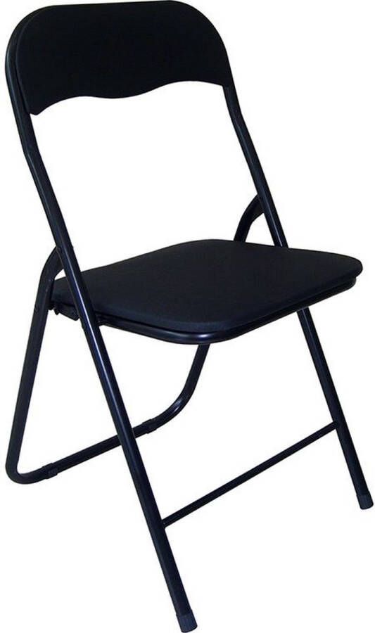 Sedero Klapstoel Zwart Metaal Zithoogte 40 cm