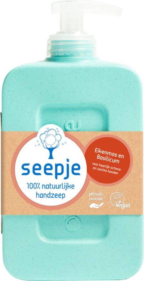 Seepje Handzeep Eikenmos en Basilicum Natuurlijke Ingredienten 8 x 300ML