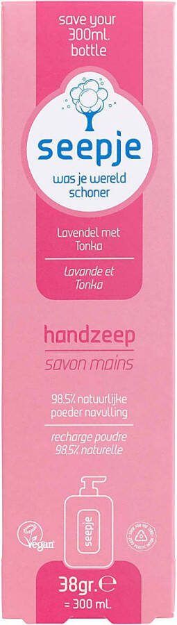 Seepje Handzeep lavendel met tonka navulverpakking 38 Gram = 300ml
