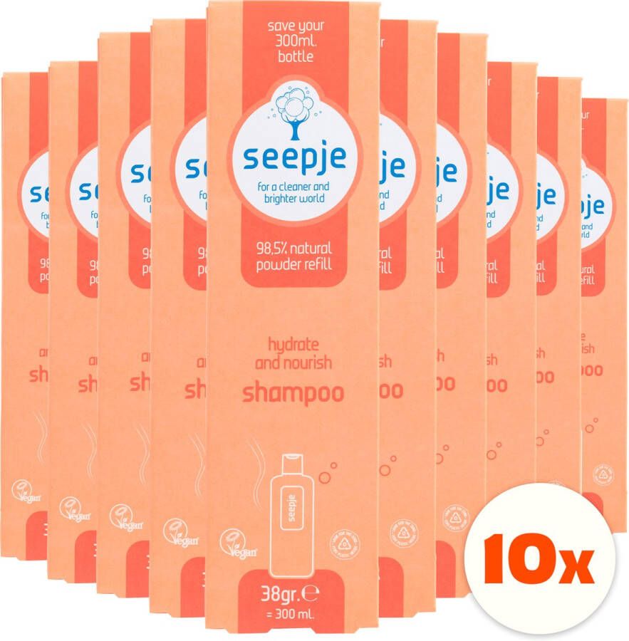 Seepje Shampoo Navulling Hydrate and Nourish 10 x 38 gram