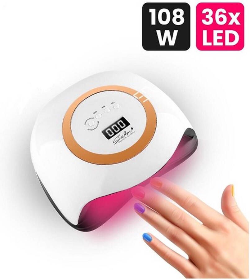 Seidon © Nageldroger 168W LED Lamp Nagels Gellak lamp UV Lamp Gelnagels