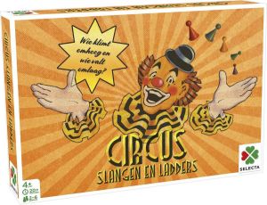 Selecta Spellen Selecta Gezelschapsspel Spellen Van Toen: Circus slangen & Ladders