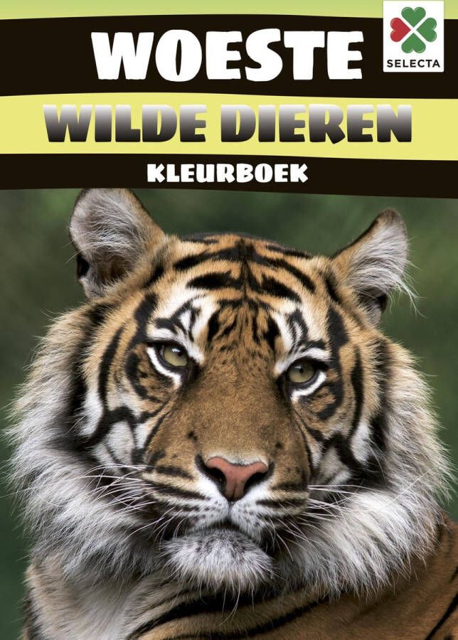 Selecta Spellen Selecta Kleurboek Woeste Wilde Dieren 30 Cm 48 Pagina's