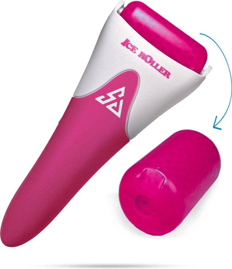 SelectGoodz Ice roller gezicht Dermaroller Gezichtsmasker Huidverzorging Skincare Gua Sha Jade roller Morning Rituals Gezichtsverzorging Roze