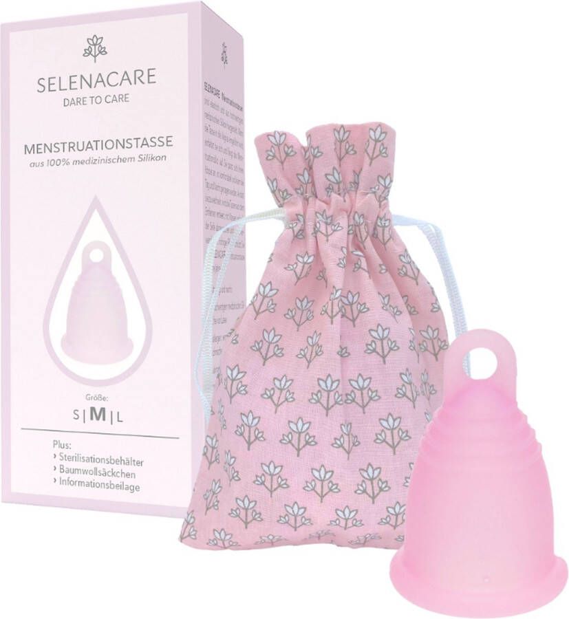 SELENACARE Menstruatiecup Premium Roze Maat S