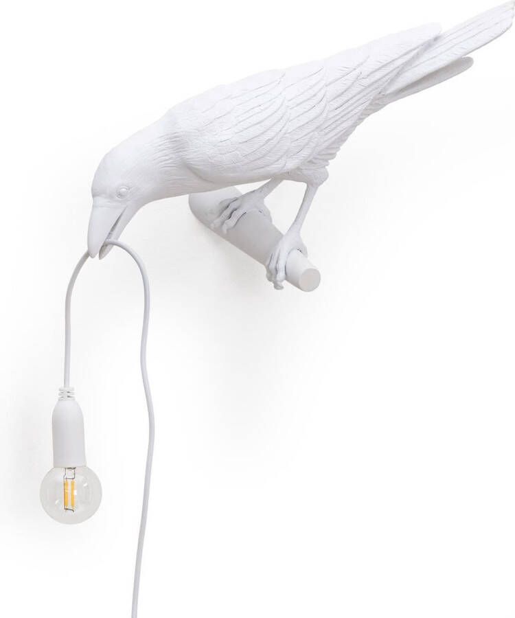 Seletti Bird Looking Wandlamp Links Wit