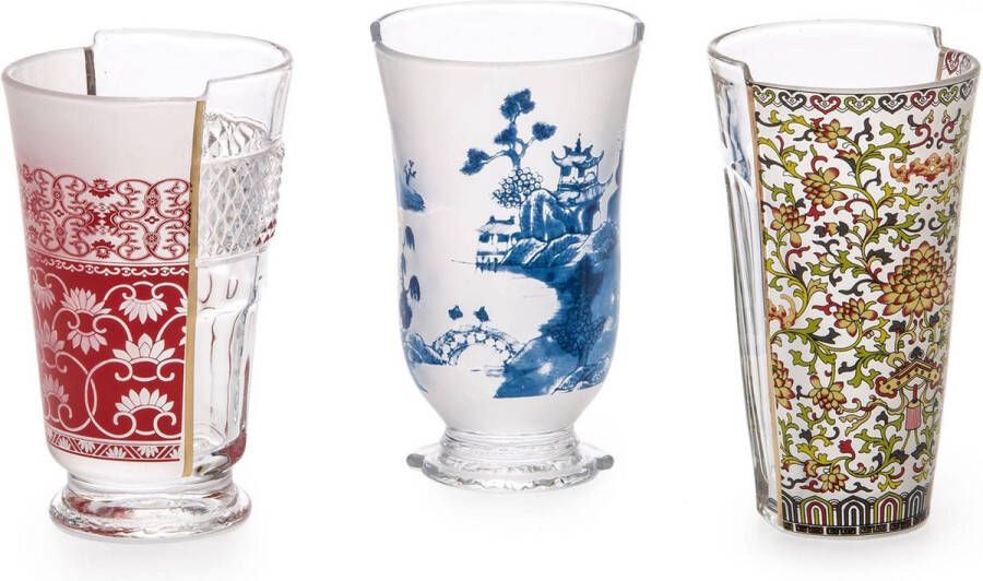 Seletti Hybrid glas set van 3 Clarice