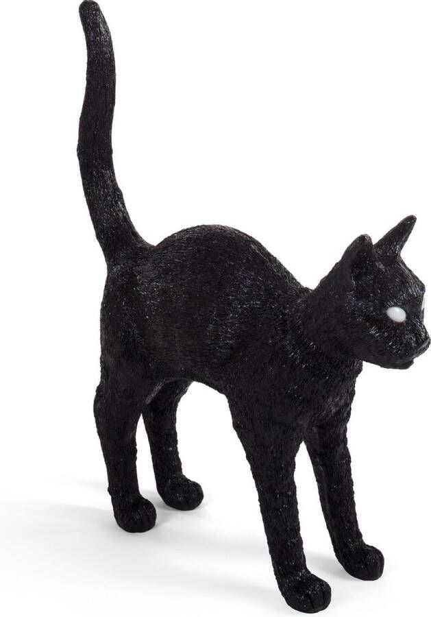 Seletti Jobby the Cat tafellamp zwart