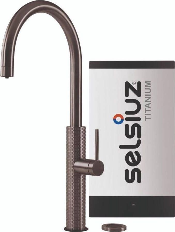 Selsiuz kranen Selsiuz by Gessi 3 in 1 Gun Metal Zwart 350353 met TITANIUM Single boiler