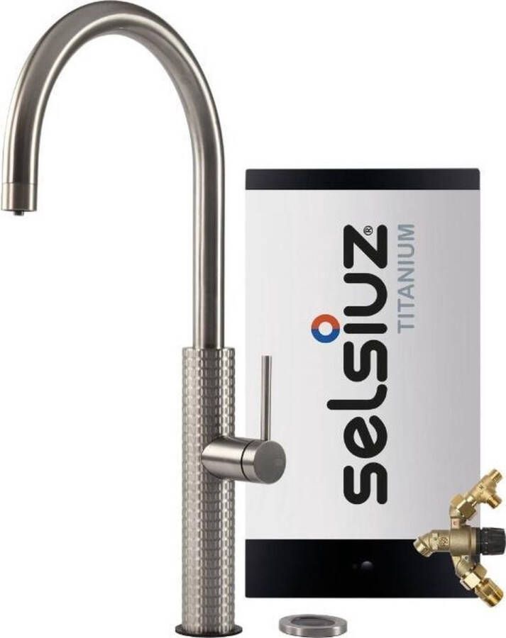 Selsiuz kranen Selsiuz by Gessi 3 in 1 RVS 350349 met TITANIUM Combi (Extra) boiler