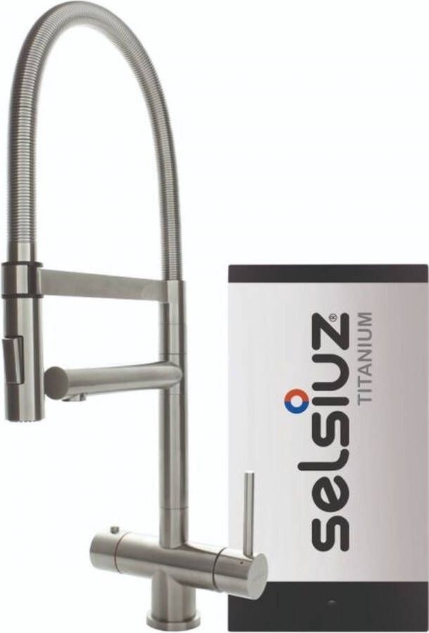 Selsiuz kranen Selsiuz XL RVS (Inox) met TITANIUM Single boiler