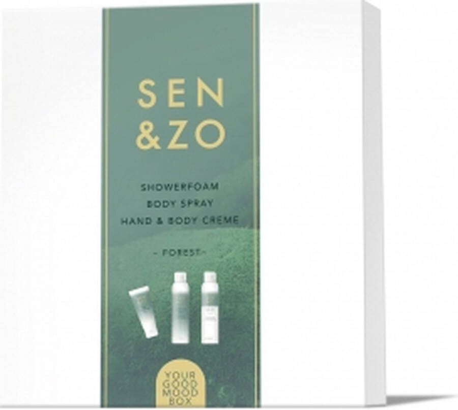 Sen & Zo Cadeaubox Bodyspray Handlotion. & Showerfoam Forest