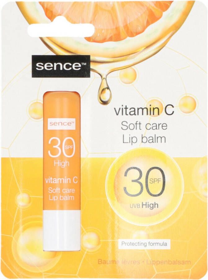 Sence Lippenbalsem Vitamine C met SPF 30 6 stuks Voordeelverpakking