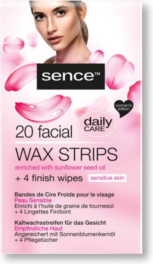 Sence 3x Wax Strips voor het Gezicht 20 stuks