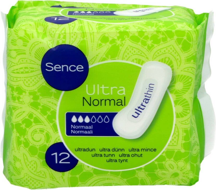 Sence 4x Maandverband Normaal Zonder Vleugels 12 stuks