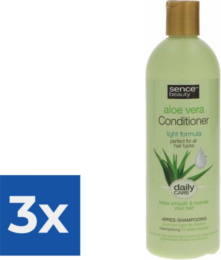 Sence Aloë Vera Conditioner 400 ml Voordeelverpakking 3 stuks