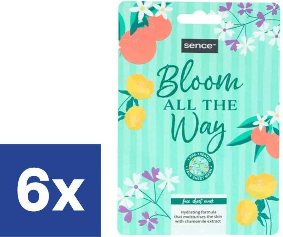 Sence Collection Gezichtsmasker Bloom All The Way 6 x 20 ml
