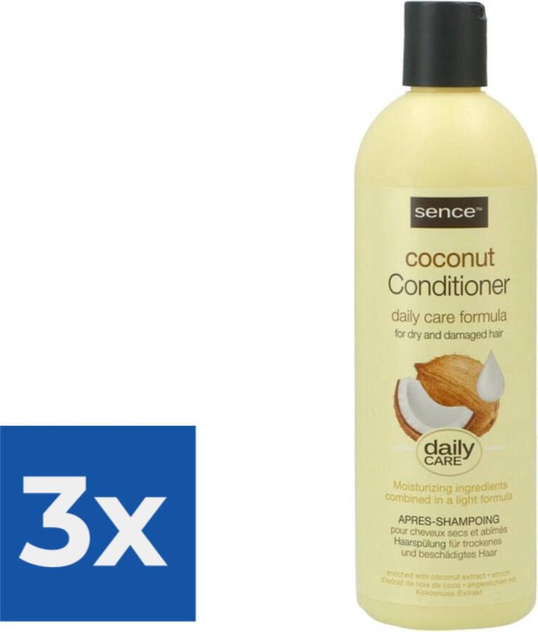 Sence Conditioner Coconut 400 ml Voordeelverpakking 3 stuks