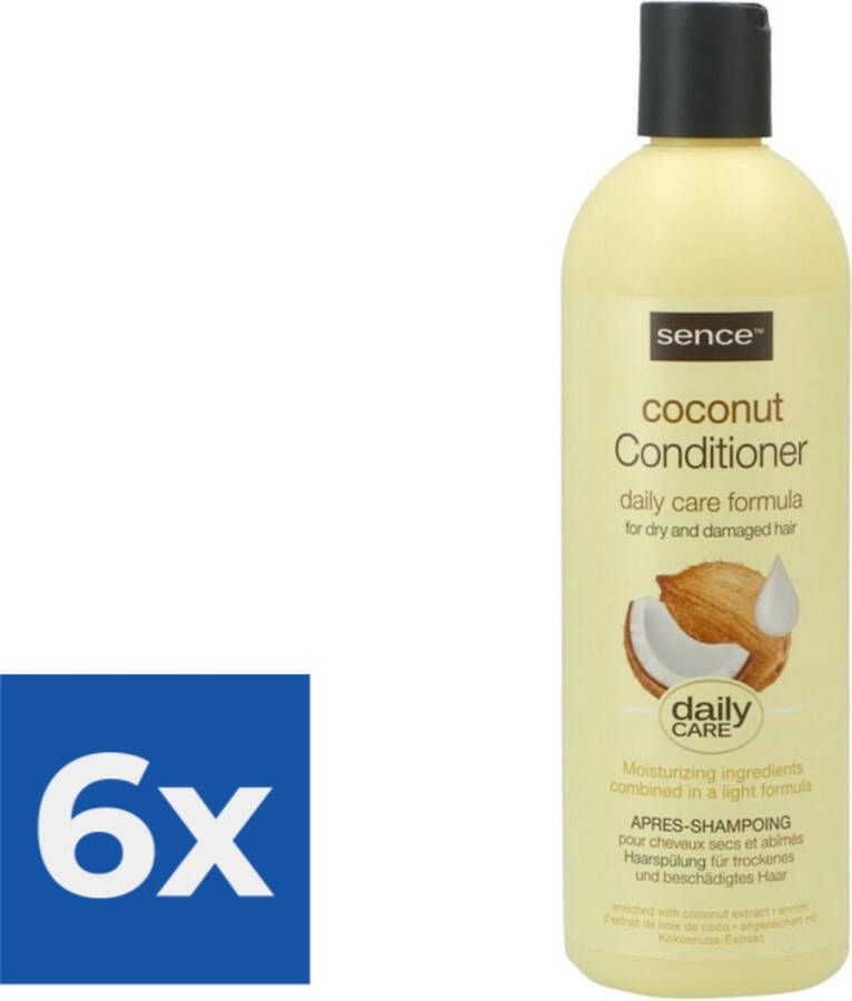 Sence Conditioner Coconut 400 ml Voordeelverpakking 6 stuks