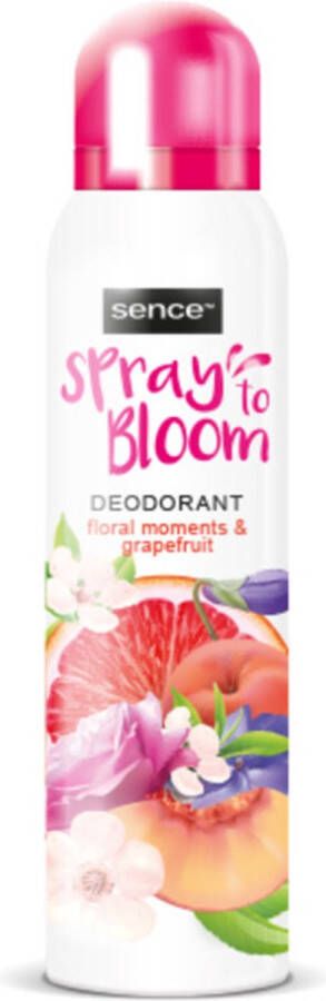 Sence Deodorant Floral & Grapefruit 4 x 150 ml Voordeelverpakking