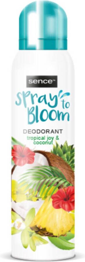 Sence Deodorant Tropical Joy & Coconut 4 x 150 ml Voordeelverpakking