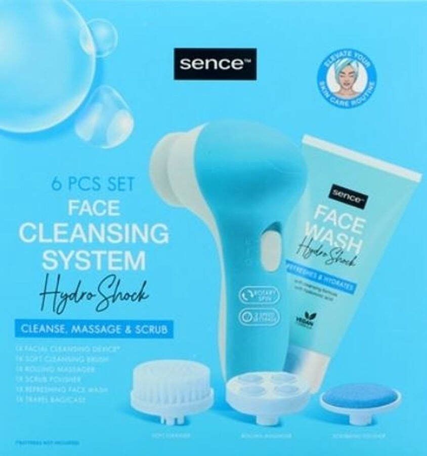 Sence Geschenkset Gezichtsreiniging Hydro Shock 6 stuks